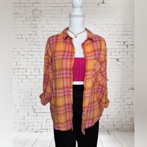 Pink Ribbed Knit Women's Top